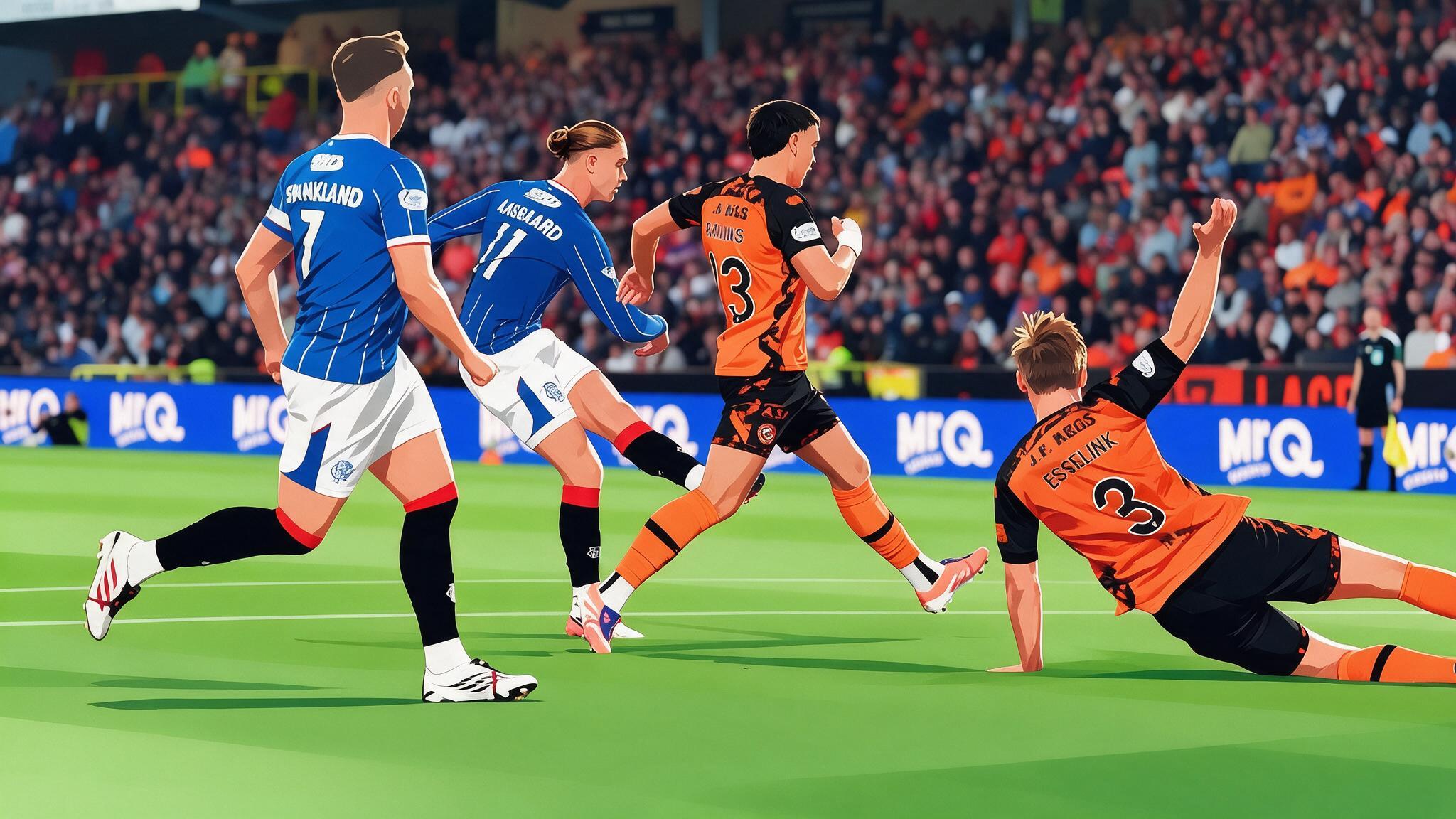 theo assgaard goal against dundee united